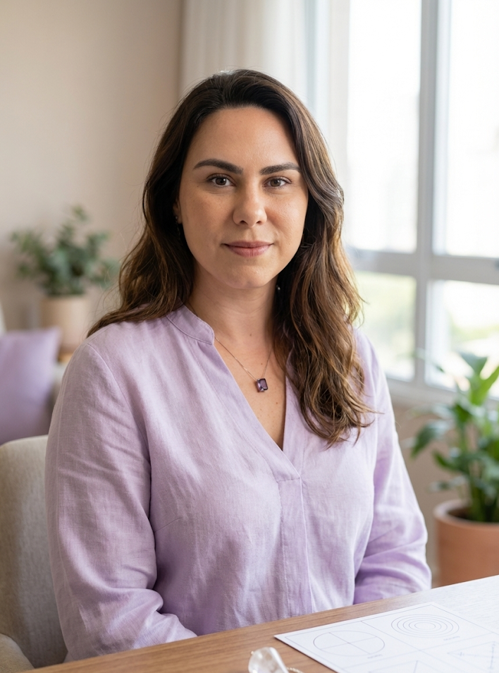 Robertha Dutra em atendimento integrativo