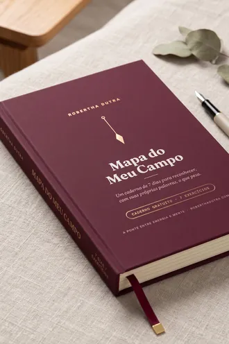 Capa do caderno Mapa do Meu Campo, de Robertha Dutra